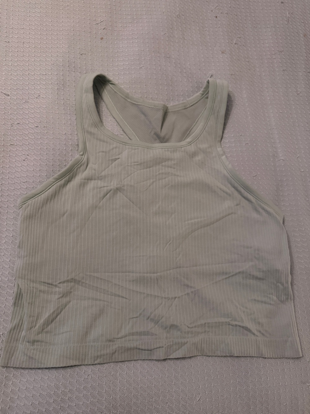 Lululemon Ribbed Tank Top in Sage Green
